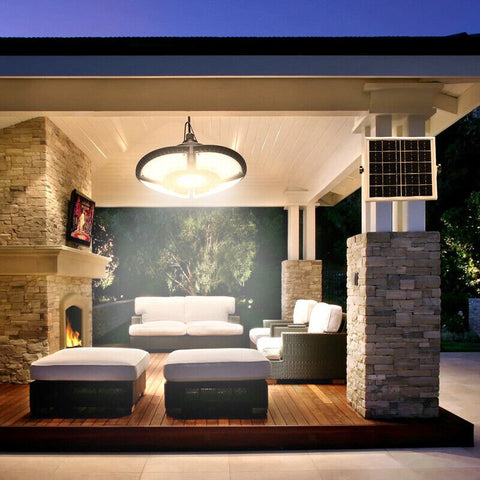 136 LED Solar Light Indoor Outdoor Hanging Pendant Garden Yard Tent Shed Lamp AU