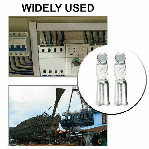 20Pcs 50 Amp Copper Terminals Connector For 50a Anderson Style Plugs Contacts AU