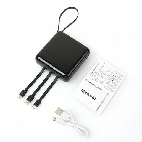 Portable 10000mAh Power Bank Mini USB Pack LED Battery Charger For Mobile Phone