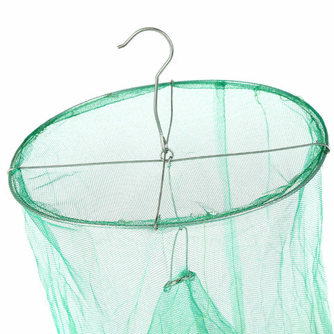 Reusable Flytrap Insect Killer Net Cage Trap Outdoor Ranch Pest Hanging Catcher