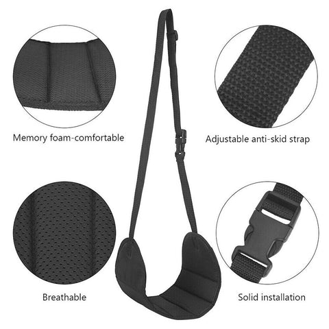 Travel Foot Rest Footrest Leg Pillow Flight Memory Foam Cushion Hammock