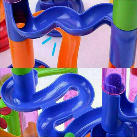 105Pcs Marble Run Race Construction Maze Ball Track DIY Building Block Kids Toy