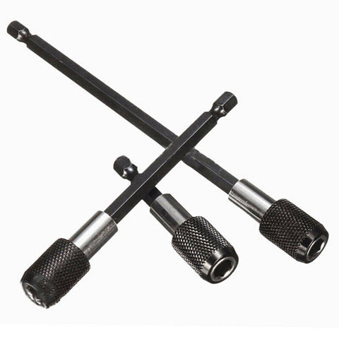 3Pcs Screwdriver Extension Kit Quick Release 1/4 Hex Shank Holder Drill Bit Set