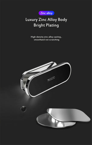 360° Rotate Universal Magnetic Car Mount Dash Phone Holder for iPhone Galaxy GPS