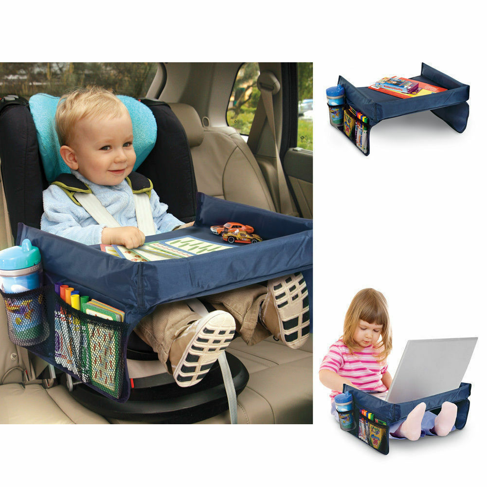Baby Safety Travel Tray Drawing Board Table Kids Car Seat Snack Waterproof