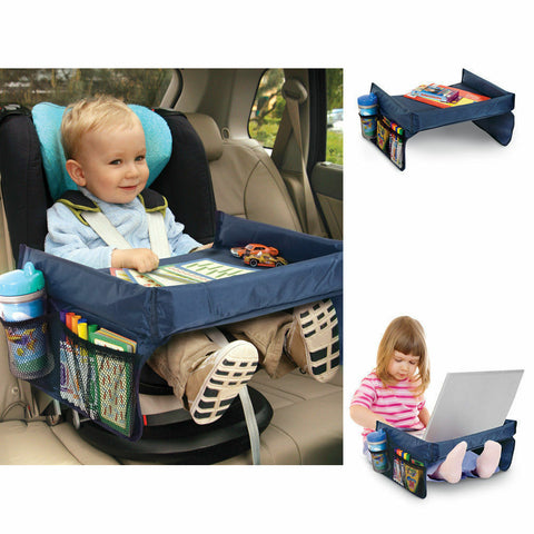 Baby Safety Travel Tray Drawing Board Table Kids Car Seat Snack Waterproof