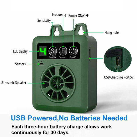 Outdoor Anti Barking Device Bark Stop Repeller Harmless Mini Deterrents Silencer