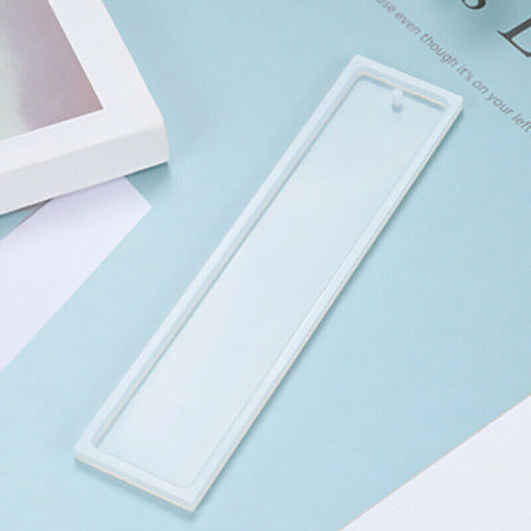 5pcs Rectangle Silicone Bookmark Mold DIY Epoxy Resin Craft Mould Making Tool AU