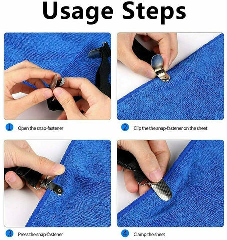 4/8x Clips Triangle Bed Sheet Mattress Holder Fastener Grippers Suspender Straps