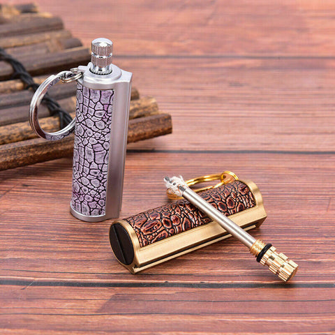 Fire Starter Lighter Waterproof Flint Match Metal Keychain Camping Survival BDA