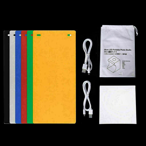 110-142CM Pop-up Green Screen Round Background Cloths+LED Light Room Photography