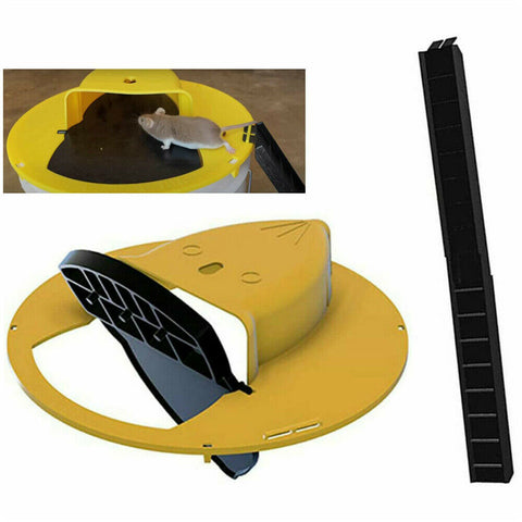 Mouse Trap N Flip Slide Bucket Lid Mouse Rat Trap With Ladder Mousetrap Catcher