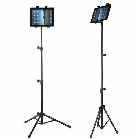 Floor iPad and Tablet Tripod Stand Carrying for iPad 7-12 inch Tablets