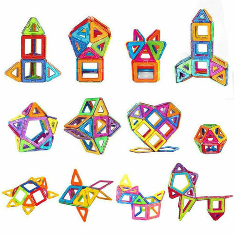 50pcs Magnetic Building Blocks Set 3D Tiles DIY Toys Gift Kids Educational