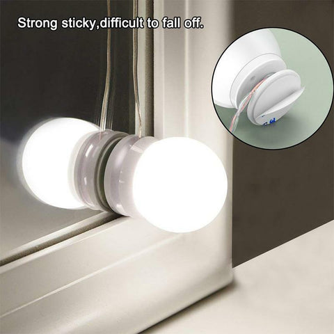 Vanity Light LED Make Up Mirror Lights 10 Bulbs Dimmable Lamp Hollywood Style