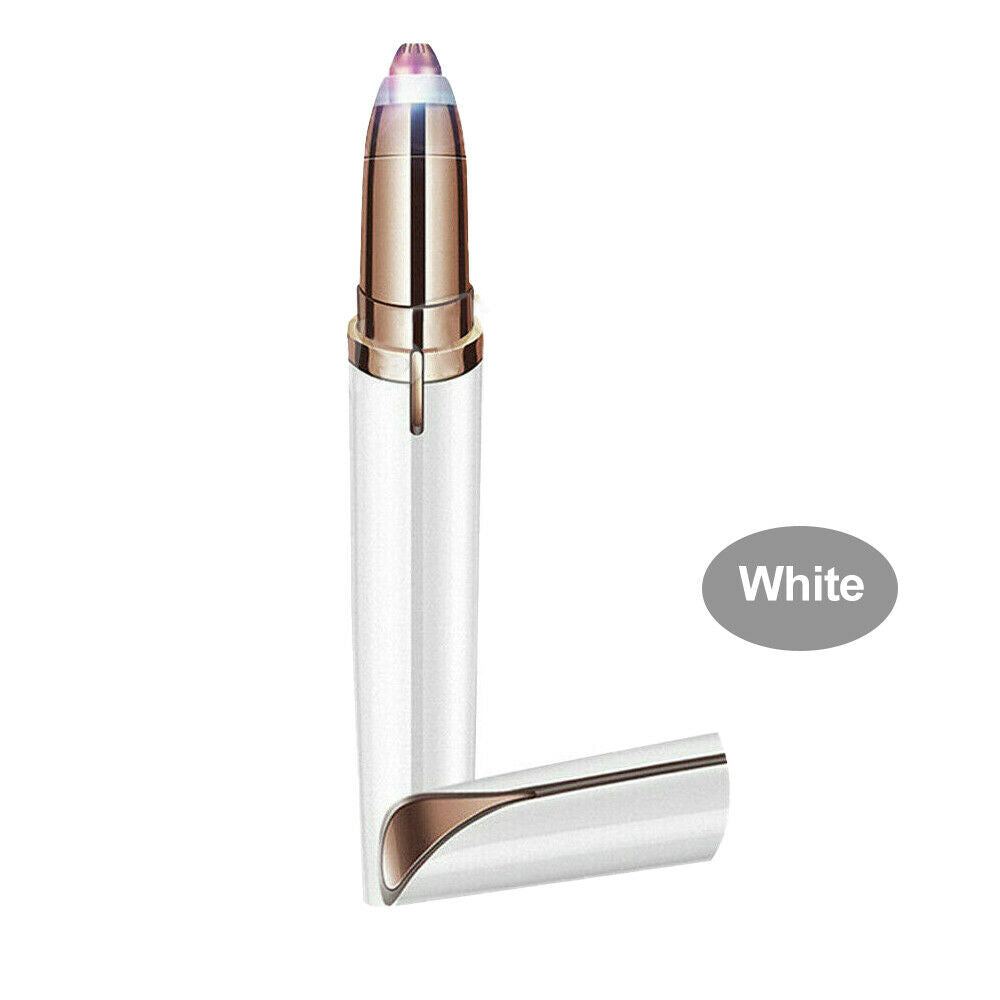 Electric Eyebrow Trimmer Finishing Touch Flawless Brows Hair Remover LED Light