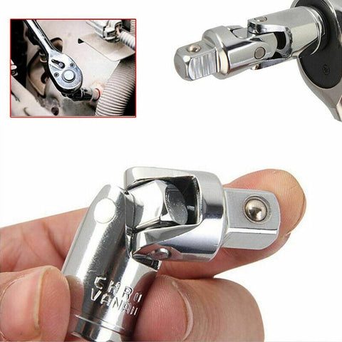 7Pcs Joint Impact Socket & Adapter Set,1/4" 3/8" 1/2" Impact Socket Universal