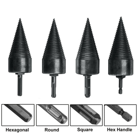 5X Speed Twist Drill Bit Wood Firewood Log Splitter Screw Splitting Cone Reamer