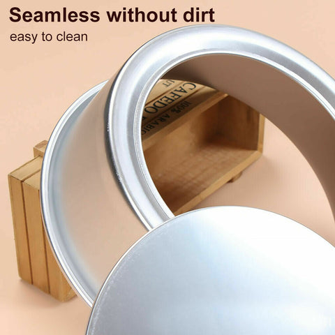 4/5/6/8 Inch Cake Mould Round DIY Cakes Pastry Mould Baking Tin Pan Reusable AU