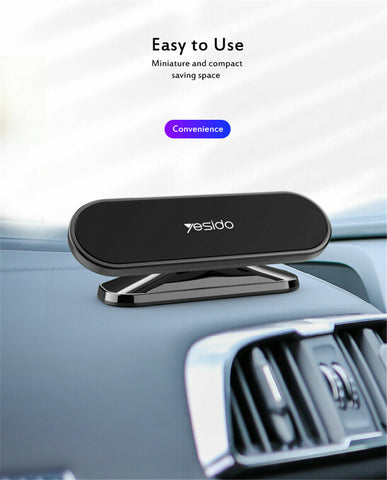 360° Rotate Universal Magnetic Car Mount Dash Phone Holder for iPhone Galaxy GPS