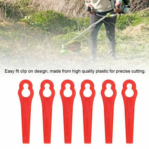 50/100 Pcs Blades for KULLER BOSCH OZITO Garden Yard Plastic For Grass Trimmer