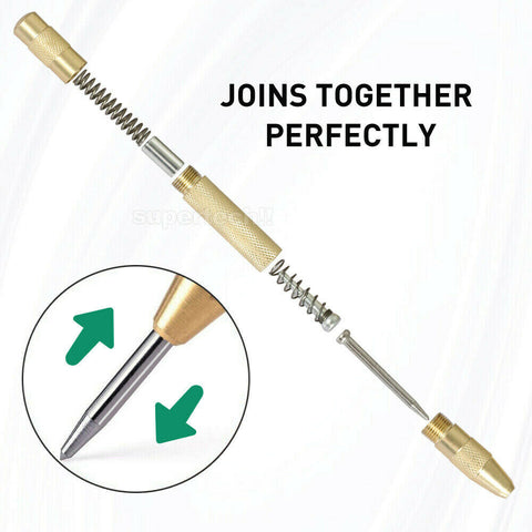 125MM Heavy Duty Automatic Centre Punch Brass Bodied Spring Loaded Auto Punch