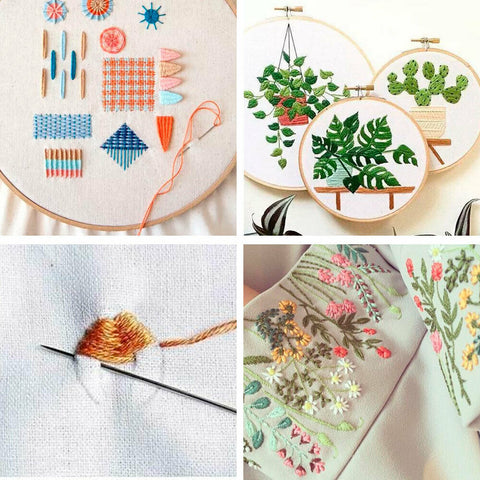 50 Colourful Egyptian Cross Stitch Cotton Sewing Skeins Embroidery Thread Floss