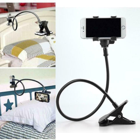 Mobile Phone Flexible 360° Clip Mount Stand Holder Bracket Clamp Desk Bed Office