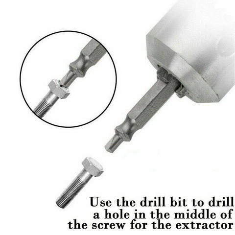 6x Damaged Screw Extractor Easy Out Broken Drill Bit Remover Kit Speed Out New