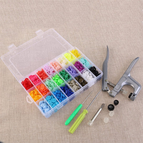 T5 KAM Plastic Snaps Fastener Buttons Press Stud Size 20 Poppers Plier Kits Set