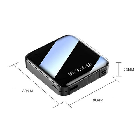 Portable 10000mAh Power Bank Mini USB Pack LED Battery Charger For Mobile Phone