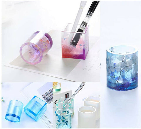 2PCS Silicone Mold Resin Craft Round & Square