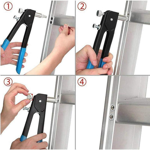 107x Riveter Nut Nutsert Tool Rivnut Gun Wrench Nuts Riveting Kit Mandrels M3-M8