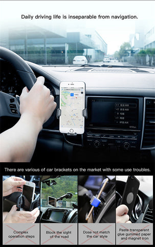 Universal Car Air Vent Mount Phone Gravity Holder For iPhone GPS Samsung S8 Plus