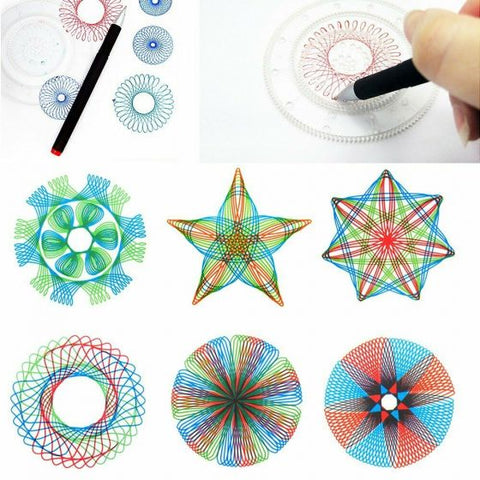 Spirograph Design Set Draw Drawing Kids Art Craft