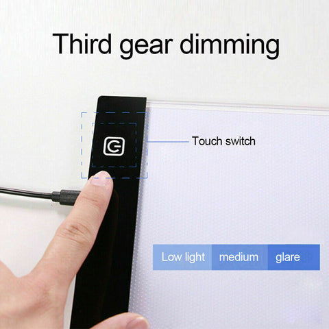 A4 LED Light Box Tracing Drawing Board Art Design Pad Copy Lightbox Day & Light