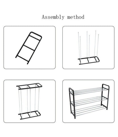Shoe Rack Storage Organizer Shelf Stand Shelves 3/4/5 Tiers Layers Shoe Storage