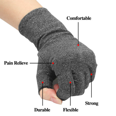 Compression Joint Finger Pain Arthritis Gloves Relief Hand Wrist Support Brace