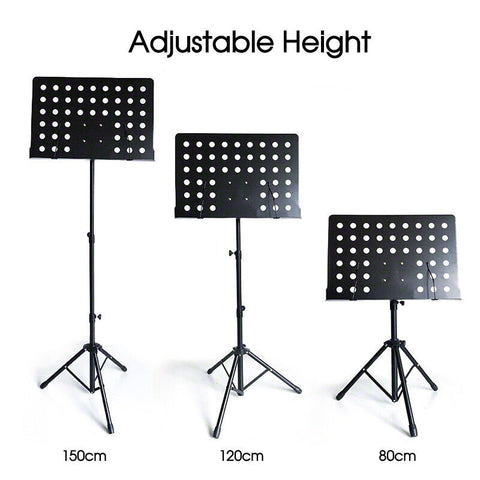 Heavy Duty Large Metal Adjustable Music Conductor Folding Music Sheet Stand AU