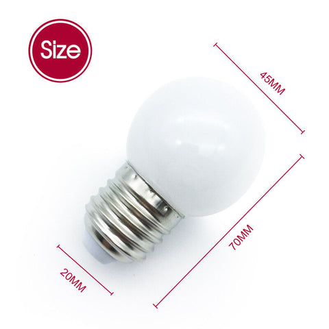 20m LED Bulb String Lights Fairy Party Christmas Wedding Party In/Outdoor Decor