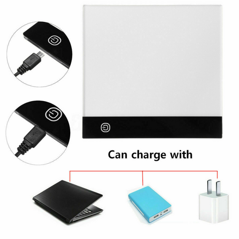 A4 LED Light Box Tracing Drawing Board Art Design Pad Copy Lightbox Day & Light