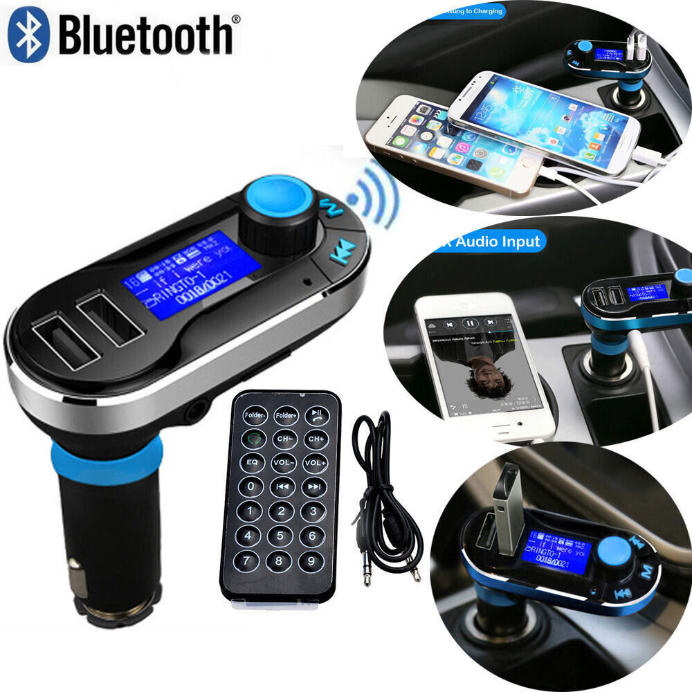 Bluetooth Radio Car Wireless FM Transmitter Dual USB Charger MP3 Music Player