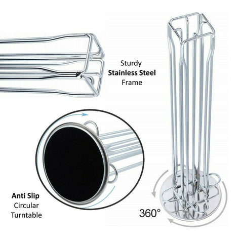 40 Nespresso Coffee Capsules Pod Holder Stand Dispenser Rack Storage Capsule