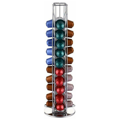40 Nespresso Coffee Capsules Pod Holder Stand Dispenser Rack Storage Capsule