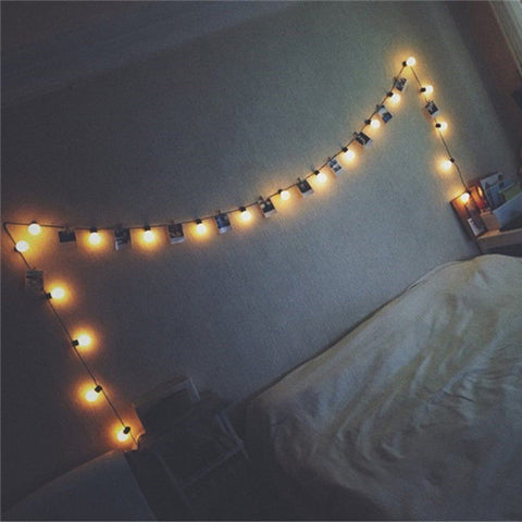 20m LED Bulb String Lights Fairy Party Christmas Wedding Party In/Outdoor Decor