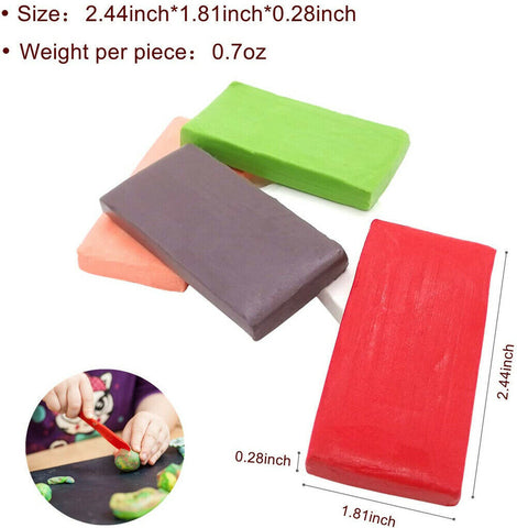 Craft Oven Bake Polymer Clay Modelling Moulding 83PCS Fimo Block DIY Toy Gift