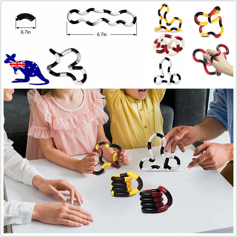 Tangle Twister Ring Finger Fidget Toy String Twist Sensory Anxiety Str ...