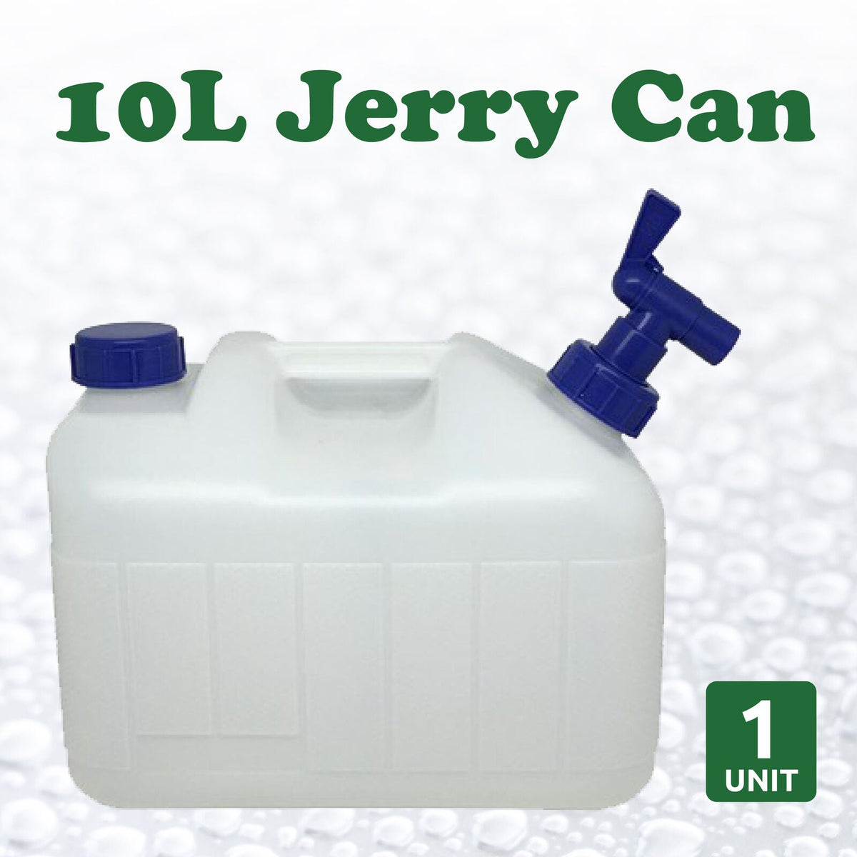 Water Jerry Can 10L Petrol Fuel Liquid White Plastic Food Grade Camping