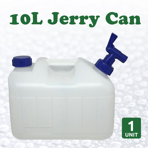 Water Jerry Can 10L Petrol Fuel Liquid White Plastic Food Grade Camping