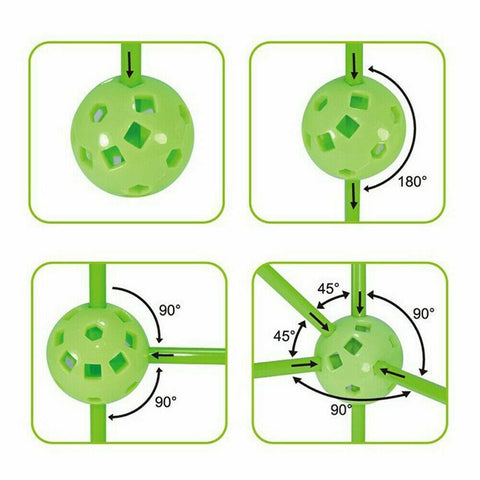 Kids Construction Fort Building Kit 175pcs Castles 3D Play House Tent Toy Gift